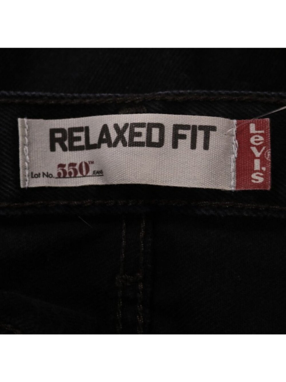 Levis 550 Jeans Mens 38 x 30 Black Relaxed Fit Straight Leg Streetwear Denim VTG - Picture 12 of 13